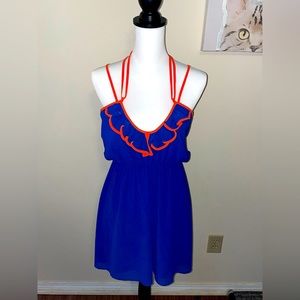 NWT Umgee USA Blue & Orange Dress
